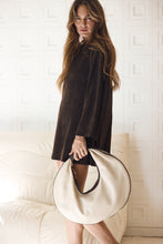 Paris chocolaté Suède dress mini