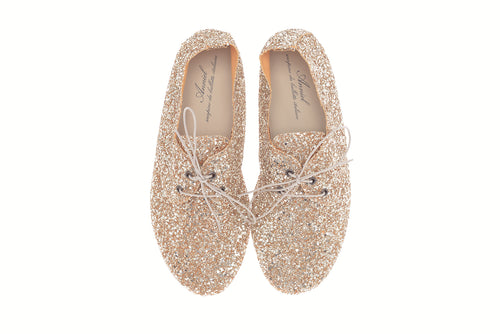 anniel - gold glitter soft shoes
