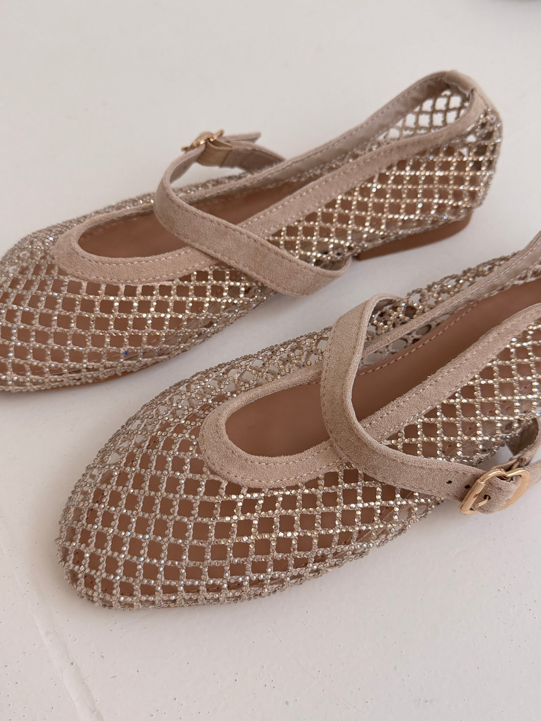 Sparkle beige Ballet flat