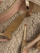 ideal - gold mesh high heels