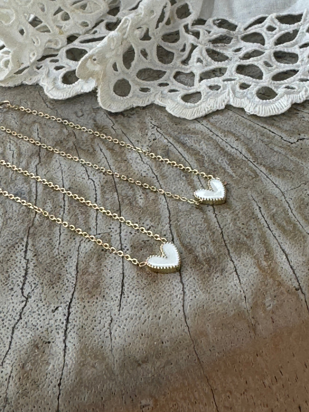 Heart chain necklace