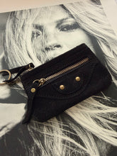 Zip suede wallet