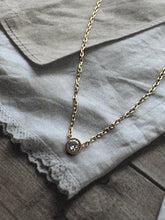 small stone chain necklace