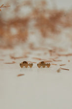 Triple heart stud earring