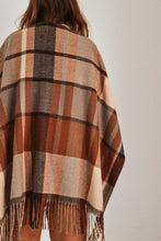 mamapapa - poncho scarf checkers