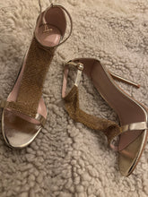 ideal - gold mesh high heels