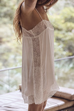 Mamapapa silk lace mini dress