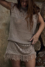 Mamapapa Rose gold fringe dress