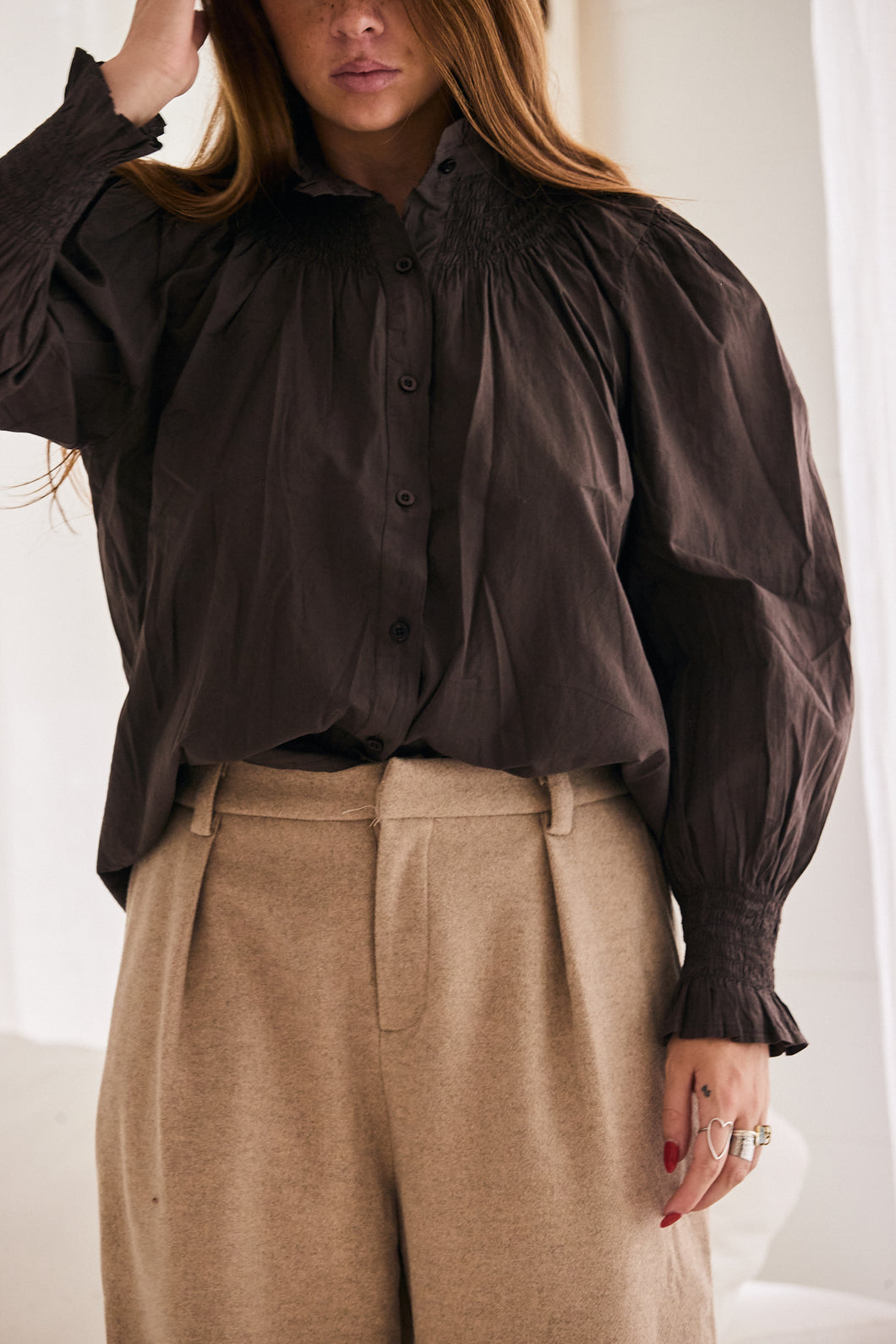 mamapapa - Ginger chocolate blouse