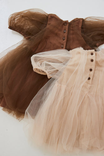 Tutu dress with Balloon sleeve tulle