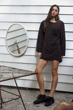 Paris chocolaté Suède dress mini