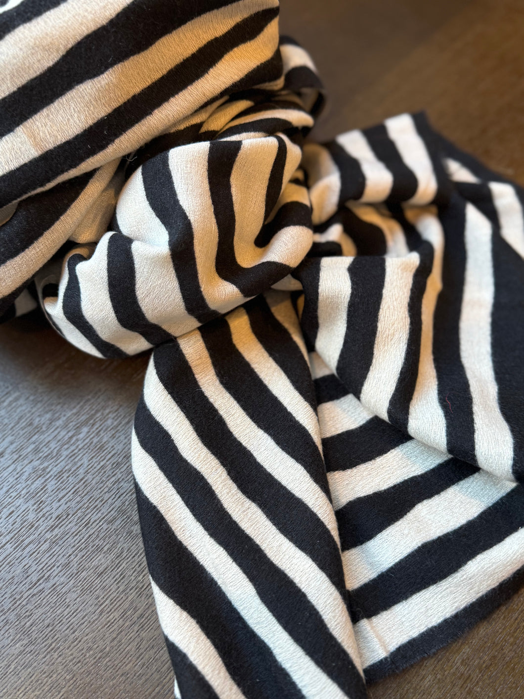 Stripe winter scarf