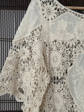 mamapapa - Embroiderie & crochet cream tunic / mini dress