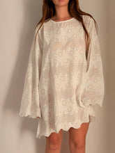 mamapapa - Paris white cotton broderie dress