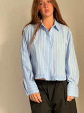 Mamapapa - Ferret Striped Blue Shirt