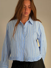 Mamapapa - Ferret Striped Blue Shirt
