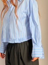 Mamapapa - Ferret Striped Blue Shirt
