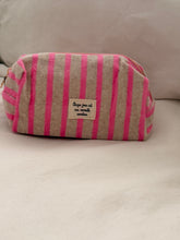 pink stripes-  pouch