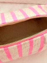 pink stripes-  pouch