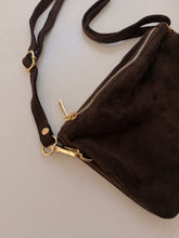 Suede multi pocket bag