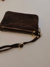 Suede multi pocket bag