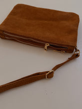 Suede multi pocket bag