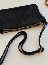 Suede multi pocket bag