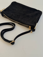 Suede multi pocket bag