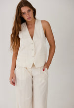 Hartford - Perfect offwhite pinstripes pants