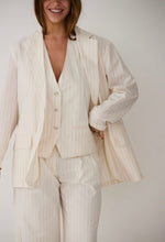 Hartford - Perfect offwhite pinstripes pants