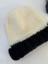knitted two tones beanie