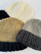 knitted two tones beanie