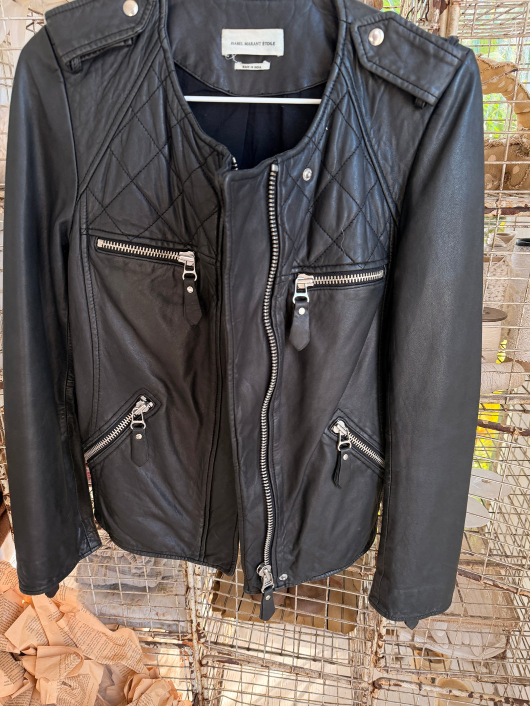 Isabel Marant leather black jacket