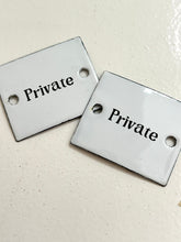 Sign enamel Private