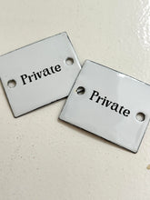 Sign enamel Private
