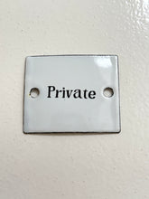 Sign enamel Private