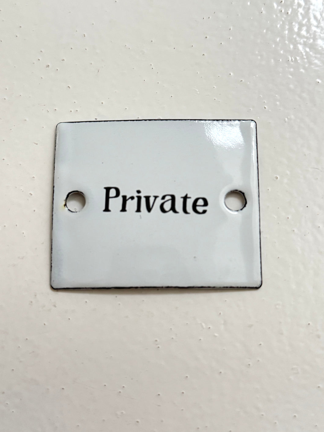 Sign enamel Private