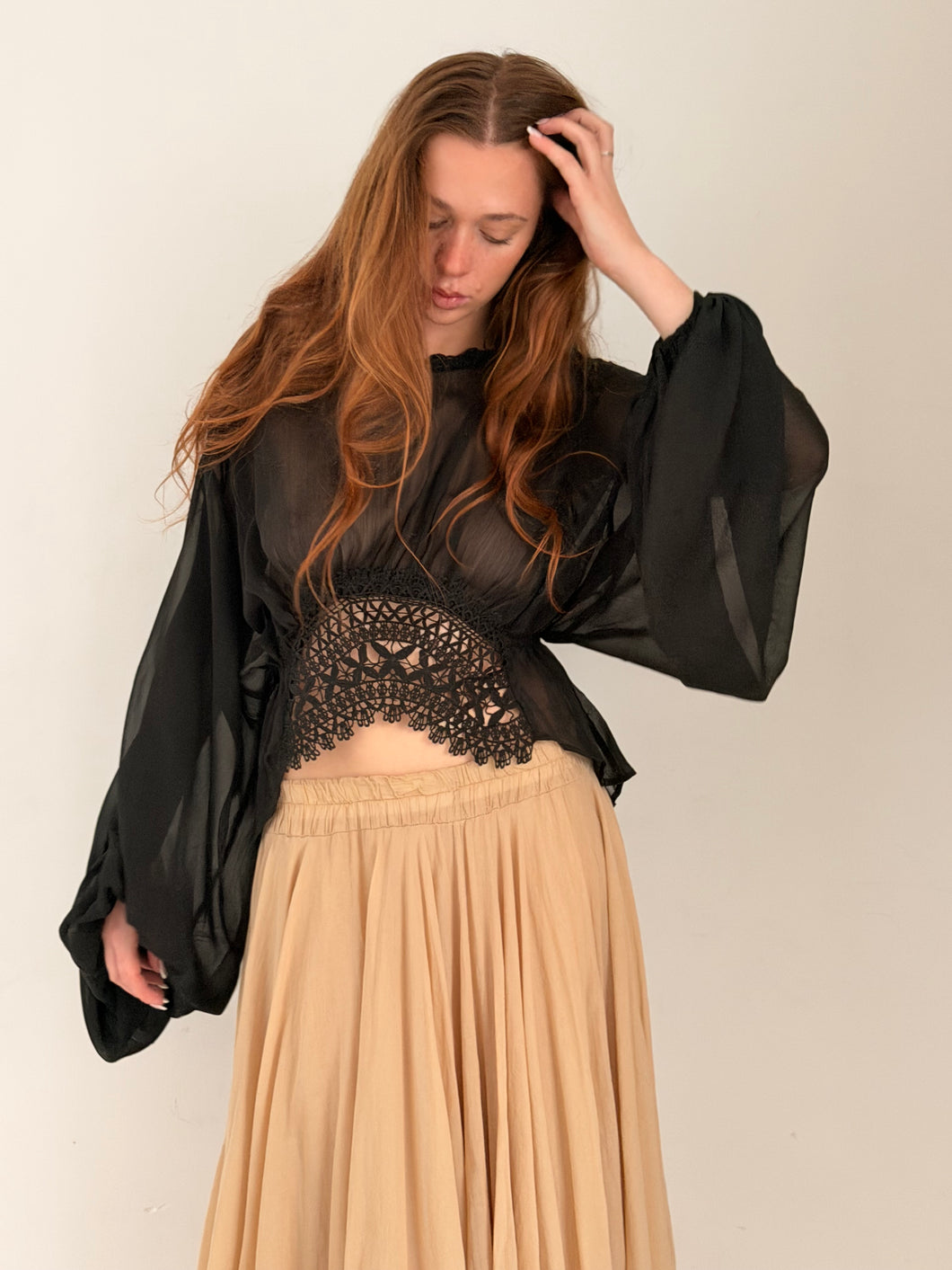 MM black blouse