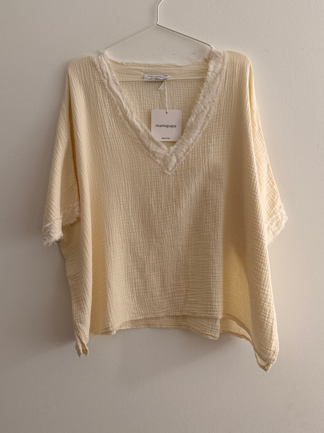 Mamapapa - Parrot Top in Off-White