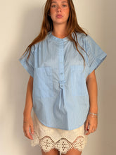 Mamapapa - Hornet Striped Blouse in Blue