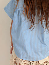Mamapapa - Hornet Striped Blouse in Blue