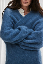 mamapapa Buena cornflower blue long cardigan