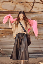 mamapapa - Lune leather skirt