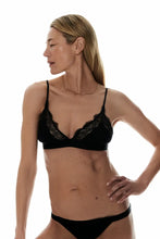 Love Stories - Love lace black triangle bra