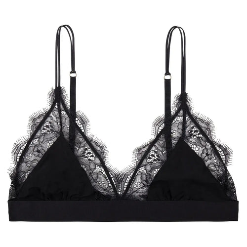 Love Stories - Love lace black triangle bra