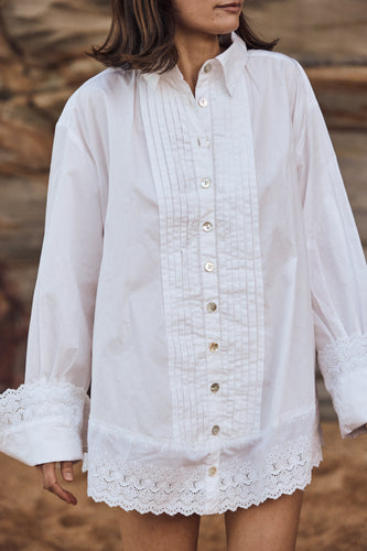 mamapapa - Cotton and lace blouse