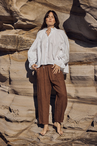 mamapapa -  crema cotton blouse