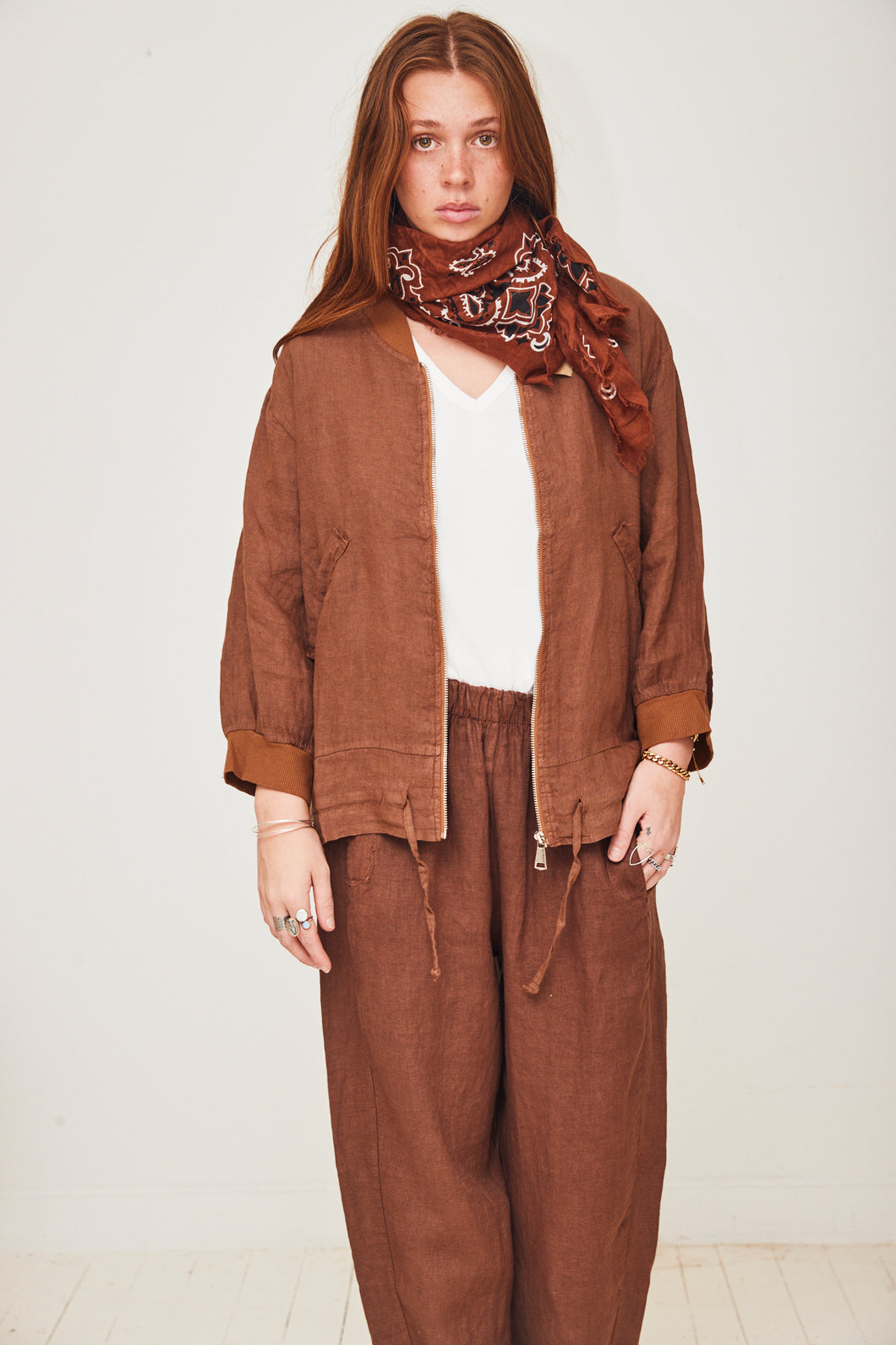 scarf parsley caramel