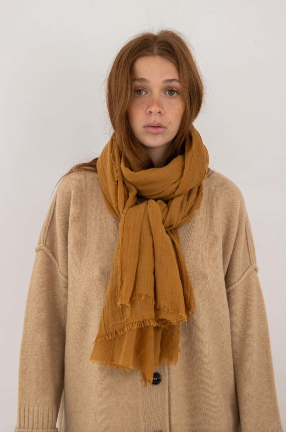 Soft cotton scarf
