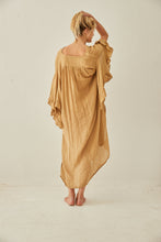Dadan dress camel cotton gauze